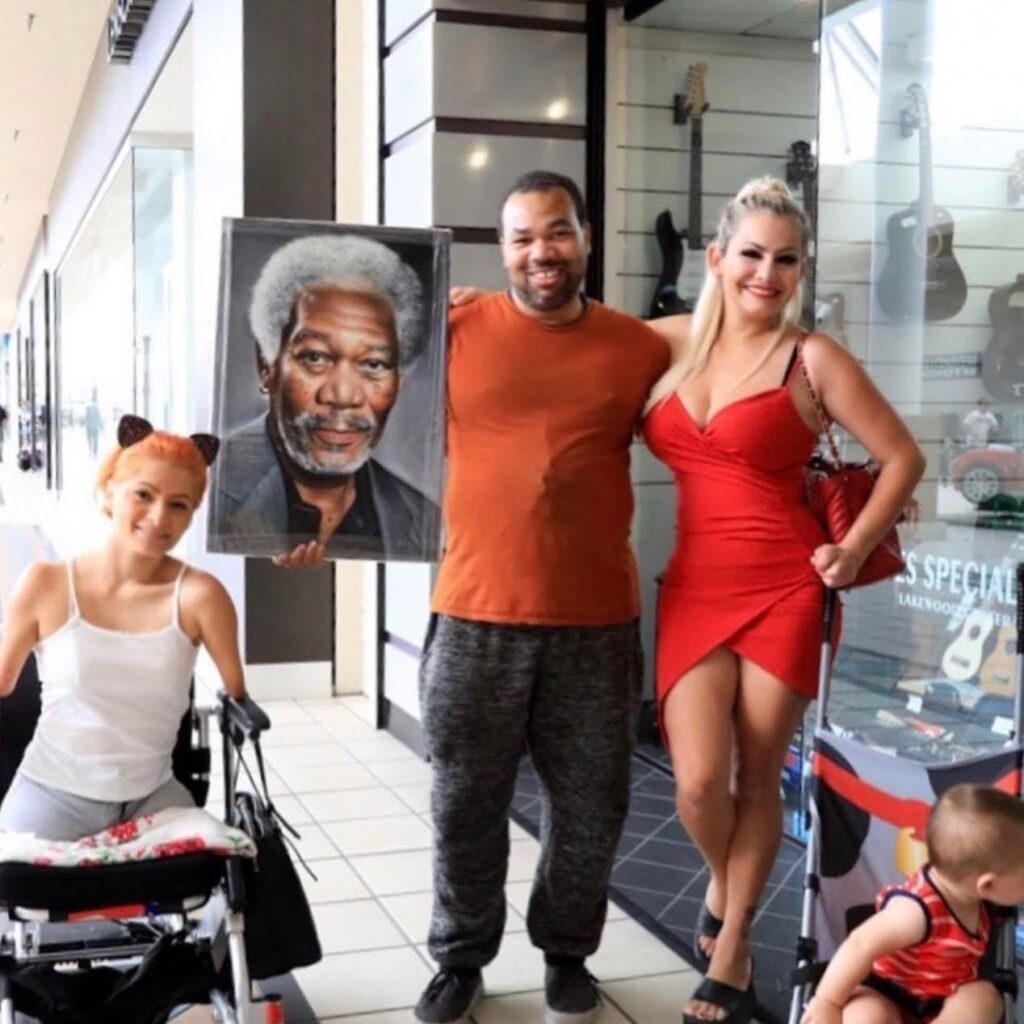 Zuly Sanguino and NYX Sanguino with Freeman