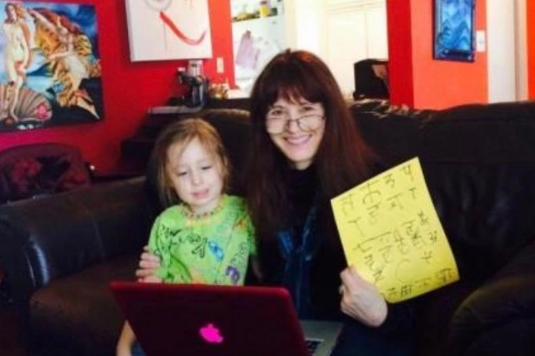 the child behind the gift