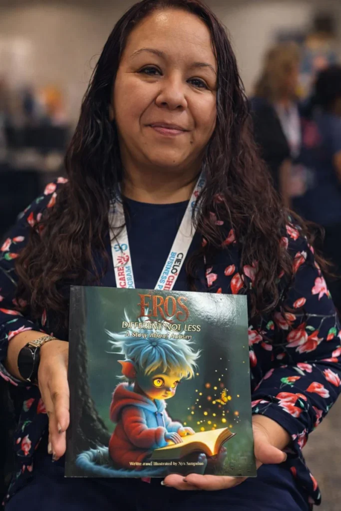 Eros book donated caregiver woman