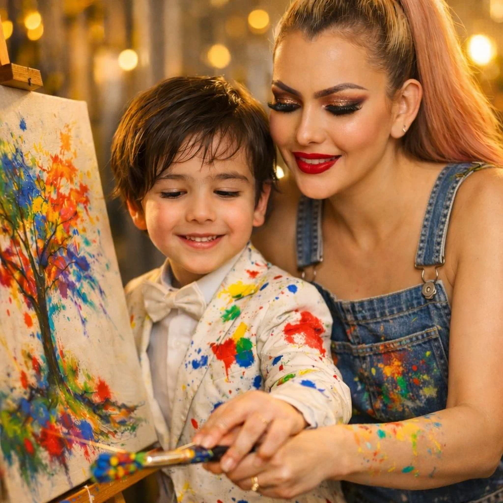 NYX and Eros painting