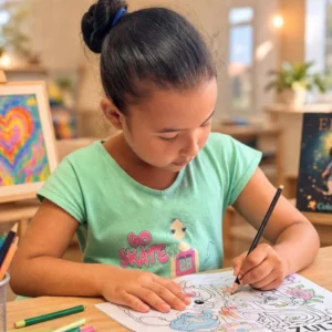 Zuly book girl coloring